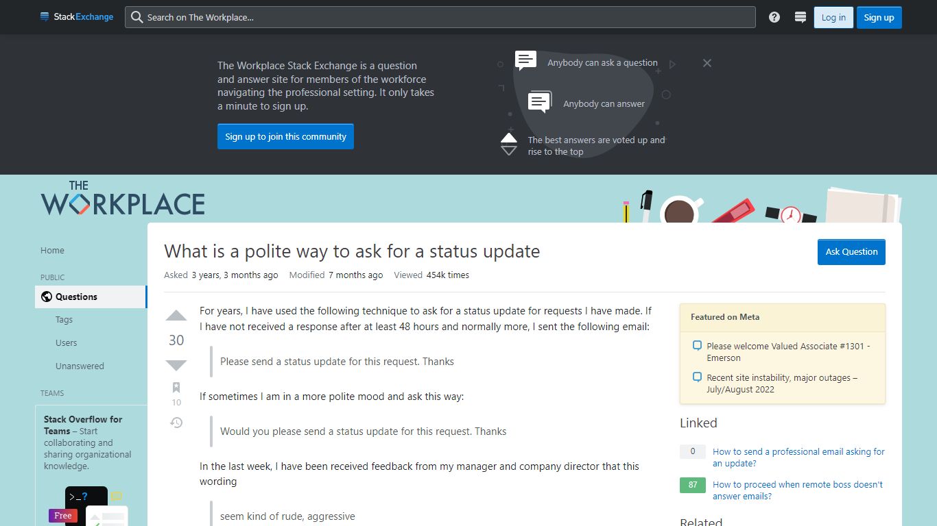 What is a polite way to ask for a status update